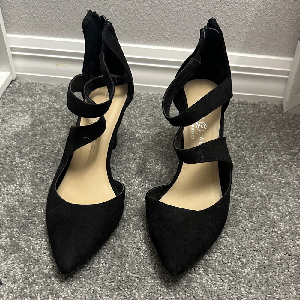 Chinese Laundry Elegant Black Strappy Heels